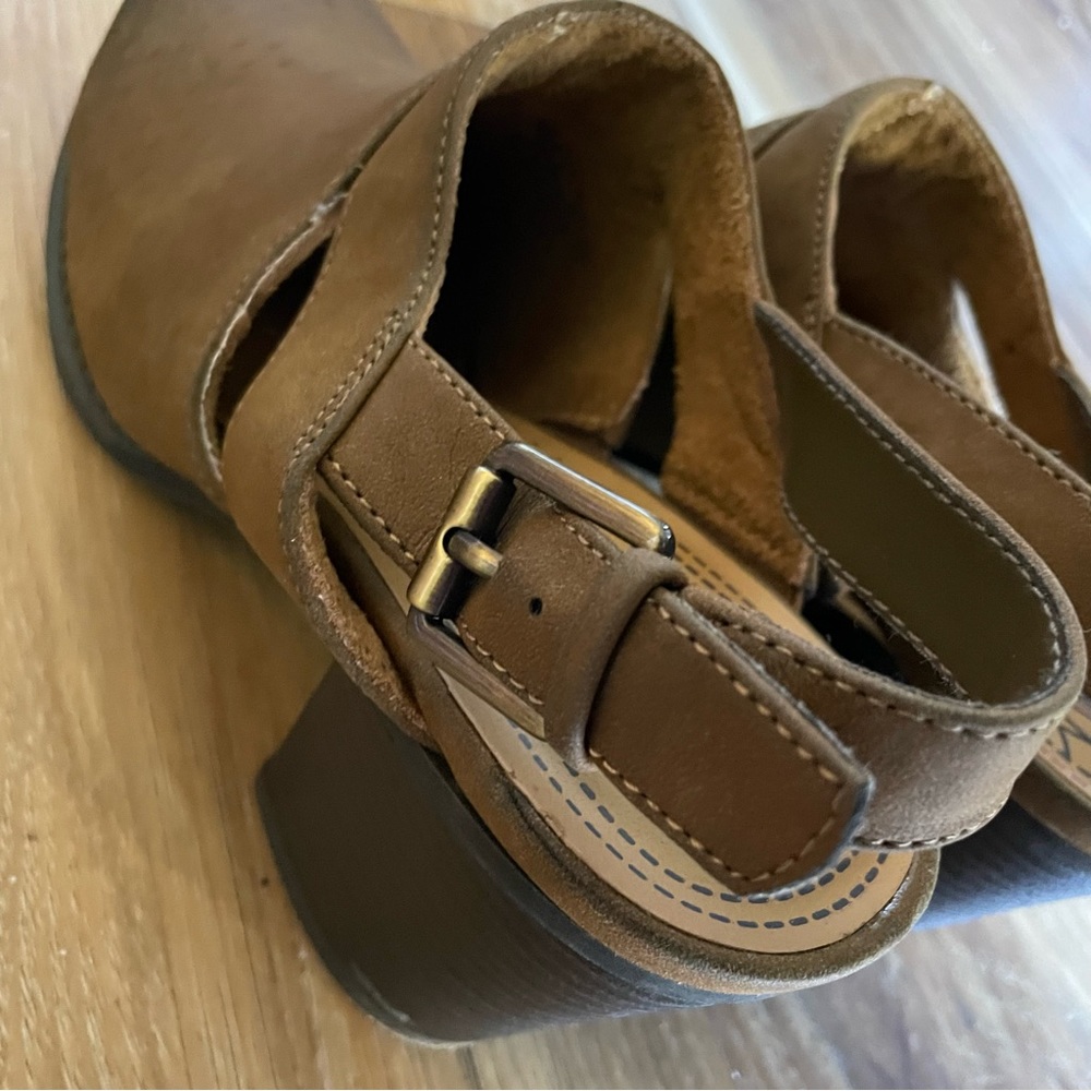 Natural Soul Suede Leather Mule Clogs